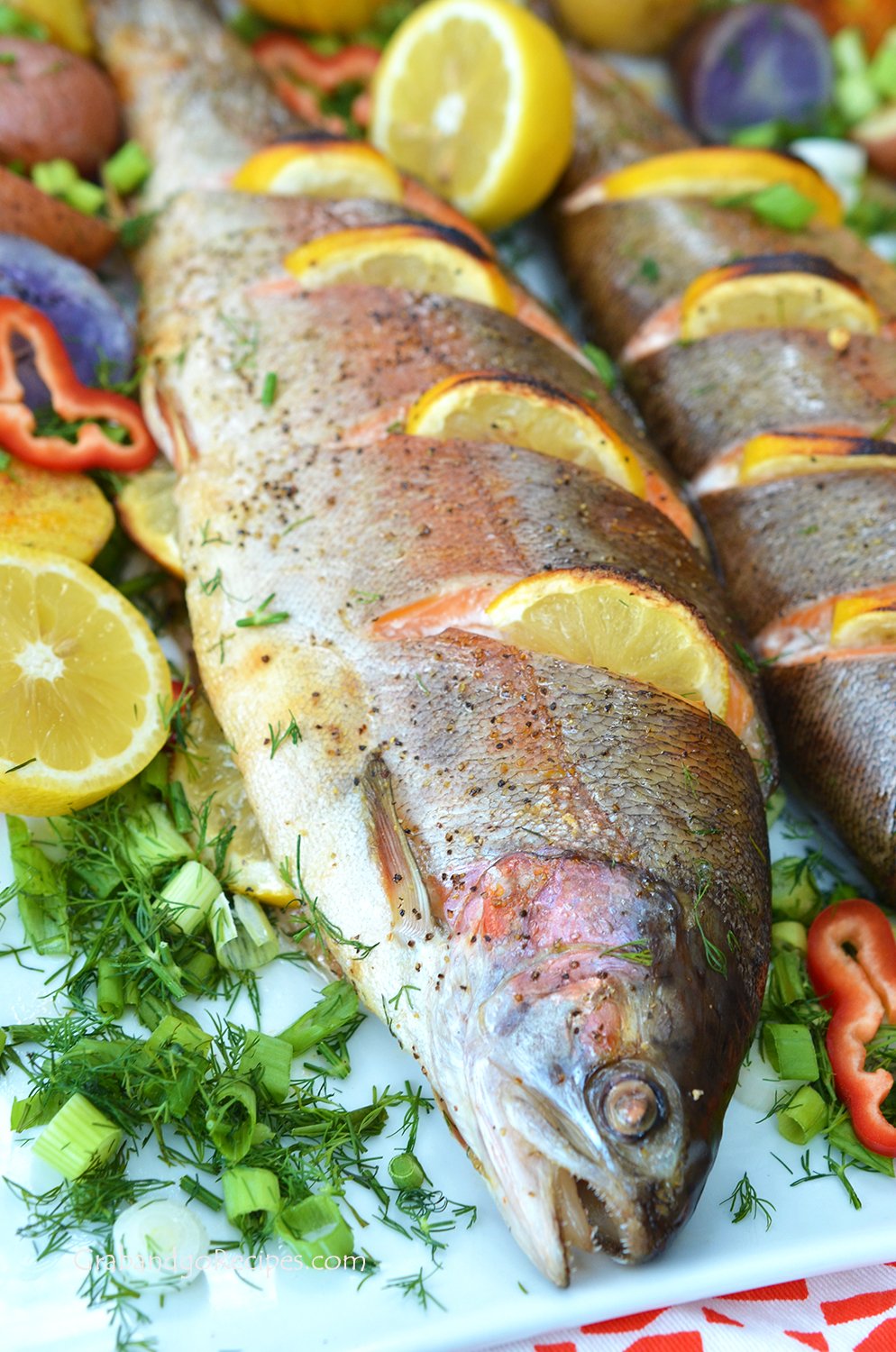 Whole Baked Trout