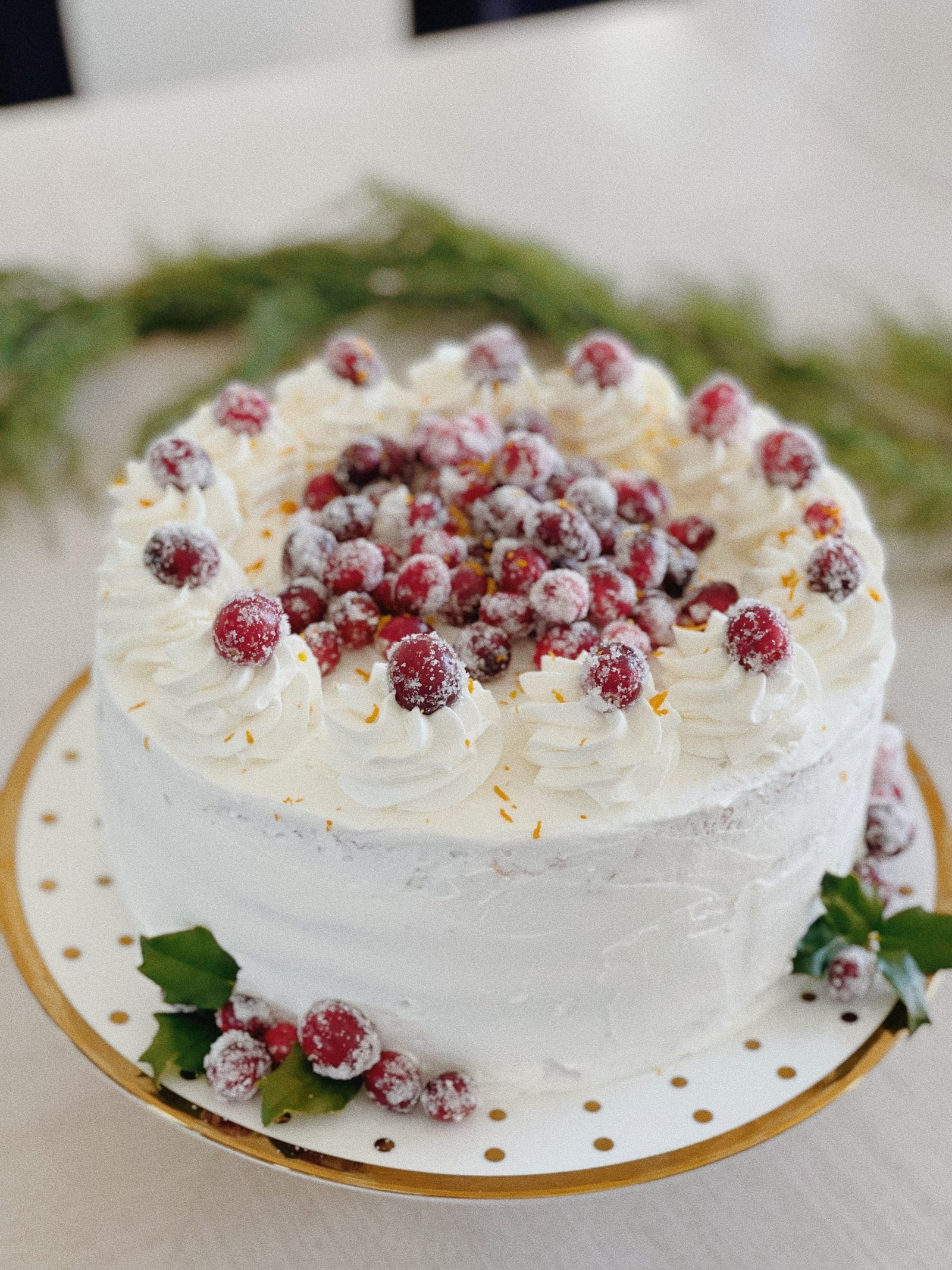 Orange Butter Cake with Cranberry Curd - Bakes by Brown Sugar